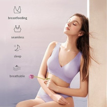 Sunveno Maternity Cross-Fit Nursing & Sleep Bra (XXL) - Purple For , Suitable for Mumz (SN_MNSBXXL_PU)