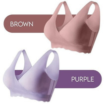 Sunveno Maternity Cross-Fit Nursing & Sleep Bra (L) - Brown For , Suitable for Mumz (SN_MNSBL_BR)