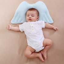 Sunveno Infant Head Shaper Wings Pillow - Blue For 0-2Years, Unisex (SN_BHSWP_BU)