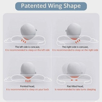 Sunveno Infant Head Shaper Wings Pillow - Blue For 0-2Years, Unisex (SN_BHSWP_BU)