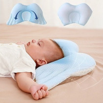 Sunveno Infant Head Shaper Wings Pillow - Blue For 0-2Years, Unisex (SN_BHSWP_BU)