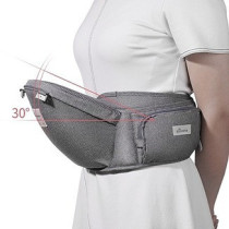 Sunveno Ergonomic Baby carrier w/ Cushion hip seat - Grey For 0-2Years, Unisex (SN_EBC_GY)