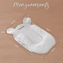 Sunveno Portable Baby Anti-Spill Milk, U Shape Pillow With 10 Degree Slope Pad For 0-2 Years, Unisex (SN_US10DP_WH)