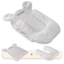 Sunveno Portable Baby Anti-Spill Milk, U Shape Pillow With 10 Degree Slope Pad For 0-2 Years, Unisex (SN_US10DP_WH)