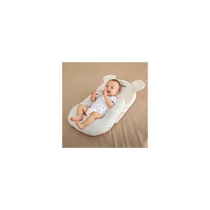 Sunveno Portable Baby Anti-Spill Milk, U Shape Pillow With 10 Degree Slope Pad For 0-2 Years, Unisex (SN_US10DP_WH)