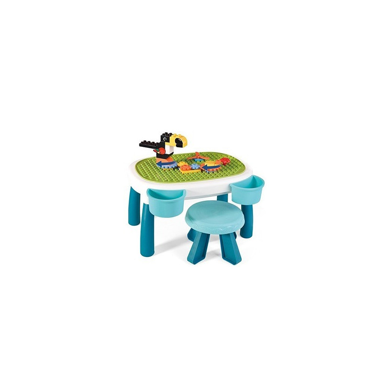 Little Story DIY Spinning Puzzle Building Blocks Set w/ Stool (35pcs), STEM Series - Multicolor For 3Years+, Unisex (LS_SPBBTS_BU)