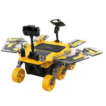 Little Story DIY Solar Mars Exploration Rover (46 Pcs), STEM Series - Yellow For 8Years+, Unisex (LS_SMR_YE)