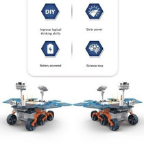 Little Story DIY Solar Mars Exploration Rover (46 Pcs), STEM Series - Blue For 8Years+, Unisex (LS_SMR_BU)