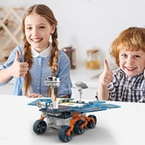 Little Story DIY Solar Mars Exploration Rover (46 Pcs), STEM Series - Blue For 8Years+, Unisex (LS_SMR_BU)