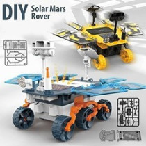 Little Story DIY Solar Mars Exploration Rover (46 Pcs), STEM Series - Blue For 8Years+, Unisex (LS_SMR_BU)
