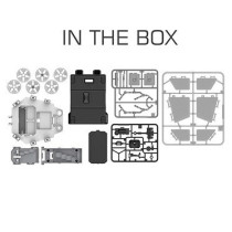 Little Story DIY Solar Mars Exploration Rover (46 Pcs), STEM Series - Blue For 8Years+, Unisex (LS_SMR_BU)