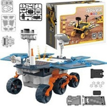 Little Story DIY Solar Mars Exploration Rover (46 Pcs), STEM Series - Blue For 8Years+, Unisex (LS_SMR_BU)