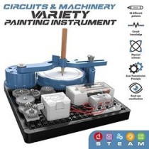 Little Story DIY 48 Pattern Electrical Painting Plotter Instrument (36 Pcs), STEM Series - Blue For 8Years+, Unisex (LS_EPPI_BU)