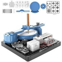 Little Story DIY 48 Pattern Electrical Painting Plotter Instrument (36 Pcs), STEM Series - Blue For 8Years+, Unisex (LS_EPPI_BU)