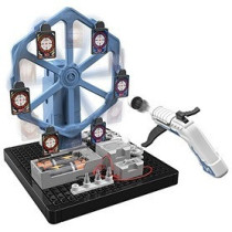 Little Story DIY Electrical Rotating Bow and Arrow Shooting Range (66 Pcs), STEM Series - Blue For 8Years+, Unisex (LS_ERB&AS_BU)