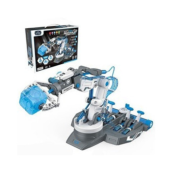 Little Story DIY Hydraulic Power Principle based 3-IN-1 Mechanical/Robotic Arm Toy (220 Pcs), STEM Series - Grey For 8Years Plus, Unisex, LS HYRA GY