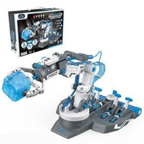 Little Story DIY Hydraulic Power Principle based 3-IN-1 Mechanical/Robotic Arm Toy (220 Pcs), STEM Series - Grey For 8Years Plus, Unisex, LS HYRA GY