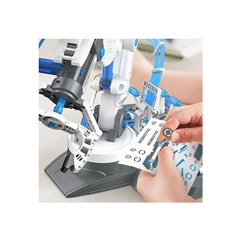 Little Story DIY Hydraulic Power Principle based 3-IN-1 Mechanical/Robotic Arm Toy (220 Pcs), STEM Series - Grey For 8Years Plus, Unisex, LS HYRA GY