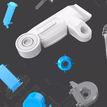 Little Story DIY Hydraulic Power Principle based 3-IN-1 Mechanical/Robotic Arm Toy (220 Pcs), STEM Series - Grey For 8Years Plus, Unisex, LS HYRA GY