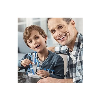 Little Story DIY Hydraulic Power Principle based 3-IN-1 Mechanical/Robotic Arm Toy (220 Pcs), STEM Series - Grey For 8Years Plus, Unisex, LS HYRA GY