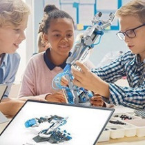 Little Story DIY Hydraulic Power Principle based 3-IN-1 Mechanical/Robotic Arm Toy (220 Pcs), STEM Series - Grey For 8Years Plus, Unisex, LS HYRA GY