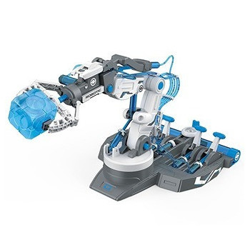 Little Story DIY Hydraulic Power Principle based 3-IN-1 Mechanical/Robotic Arm Toy (220 Pcs), STEM Series - Grey For 8Years Plus, Unisex, LS HYRA GY