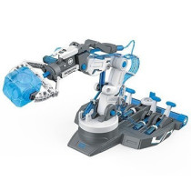 Little Story DIY Hydraulic Power Principle based 3-IN-1 Mechanical/Robotic Arm Toy (220 Pcs), STEM Series - Grey For 8Years Plus, Unisex, LS HYRA GY