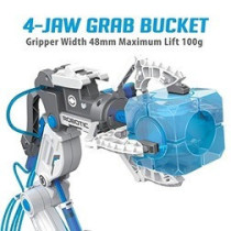 Little Story DIY Hydraulic Power Principle based 3-IN-1 Mechanical/Robotic Arm Toy (220 Pcs), STEM Series - Grey For 8Years Plus, Unisex, LS HYRA GY