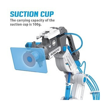 Little Story DIY Hydraulic Power Principle based 3-IN-1 Mechanical/Robotic Arm Toy (220 Pcs), STEM Series - Grey For 8Years Plus, Unisex, LS HYRA GY