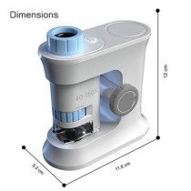 Little Story Scientific Portable Optical Microscope Toy(40-160X Zoom), STEM Series - Blue For 8Years+, Unisex (LS_MIMS_BU)