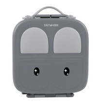 Eazy Kids Bento Lunch Box w/ handle- Grey For All ages, Unisex (EZ_LBRBEY_GY)
