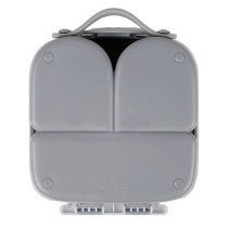 Eazy Kids Bento Lunch Box w/ handle- Grey For All ages, Unisex (EZ_LBRBEY_GY)