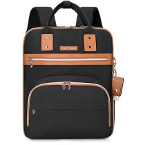 Little Story 2in1 Diaper Bag w/ Sanitizer Bottle keychain & Stroller Hooks - Black For All Ages, Unisex (LS_2in1DP_BK)