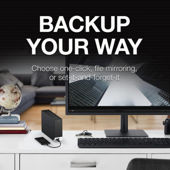 Seagate One Touch Hub, 8 TB, External Hard Drive Desktop HDD USB-C and USB 3.0 port, for Computer Desktop Workstation PC Laptop Mac, 4 Months Adobe Creative Cloud Photography plan (STLC8000400)