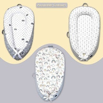 Little Story Soft Breathable Fiberfill Newborn Lounger Bed - Sunshine Grey For 0-3Years, Unisex (LS_NBLB01_MU)