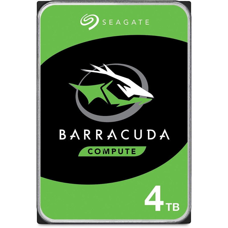 Seagate BarraCuda 4TB Internal Hard Drive HDD 3.5 Inch Sata 6 Gb/s 5400 RPM 256MB Cache for Computer Desktop PC Laptop (ST4000DM004)
