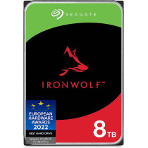 Seagate IronWolf, 8TB, NAS, Internal Hard Drive, CMR, 3.5 Inch, SATA, 6GB/s, 5,400 RPM, 256MB Cache, for RAID Network Attached Storage, 3 year Rescue Services, FFP (ST8000VN004)