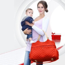 Sunveno Fashion Diaper Bag- Orange For All Ages, Unisex (SN_FDP1_OR)