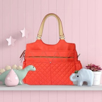 Sunveno Fashion Diaper Bag- Orange For All Ages, Unisex (SN_FDP1_OR)