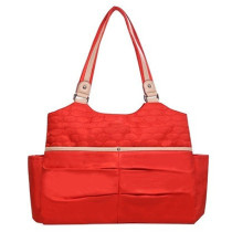 Sunveno Fashion Diaper Tote Bag- Red For All Ages, Unisex (SN_FDP2_RD)