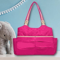 Sunveno Fashion Diaper Tote Bag- Pink For All Ages, Unisex (SN_FDP2_PI)