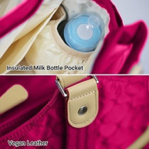 Sunveno Fashion Diaper Tote Bag- Pink For All Ages, Unisex (SN_FDP2_PI)