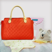 Sunveno Styler Fashion diaper Bag- Orange For All Ages, Unisex (SN_FDP3_OR)