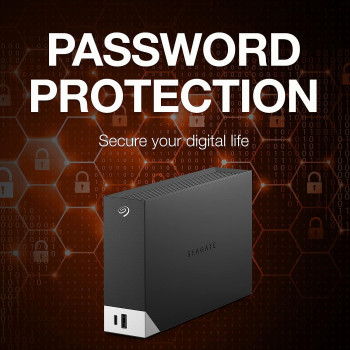 Seagate One Touch Hub, 4 TB, External Hard Drive Desktop HDD USB-C and USB 3.0 port, for Computer Desktop Workstation PC Laptop Mac, 4 Months Adobe Creative Cloud Photography plan (STLC4000400)