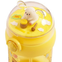 Eazy Kids Water Bottle 580ml with straw - Yellow