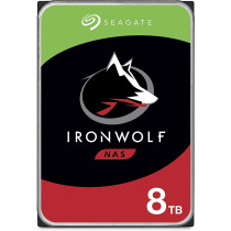 Seagate IronWolf, 8TB, NAS, Internal Hard Drive, CMR 3.5 Inch, SATA, 6GB/s, 5,900 RPM, 64MB Cache, for RAID Network Attached Storage, 3 year Rescue Services (ST8000VN004)