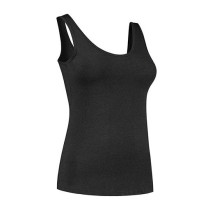 Nooboo Luxe Bamboo Mom Singlet Black - L