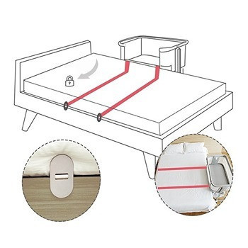 Sunveno Bedside Cot and Crib w/t Mosquito Net