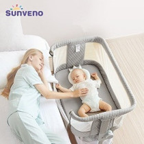 Sunveno Bedside Cot and Crib w/t Mosquito Net