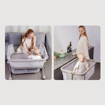 Sunveno Bedside Cot and Crib w/t Mosquito Net